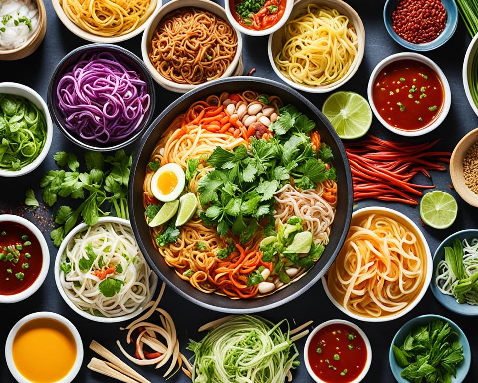 Thai noodle dishes