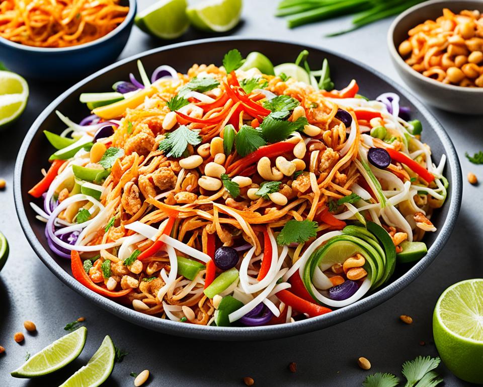 traditional and creative toppings for pad thai