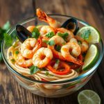 seafood vermicelli salad